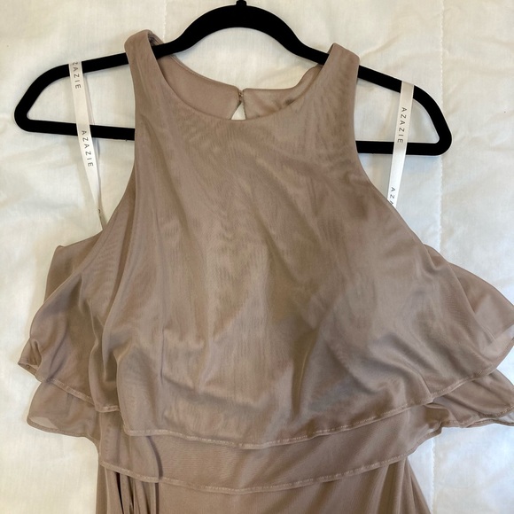 Azazie Genesis Bridesmaids Dress in Taupe - Picture 8 of 9